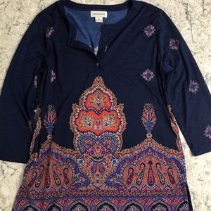 Liz Claiborne Navy Tunic